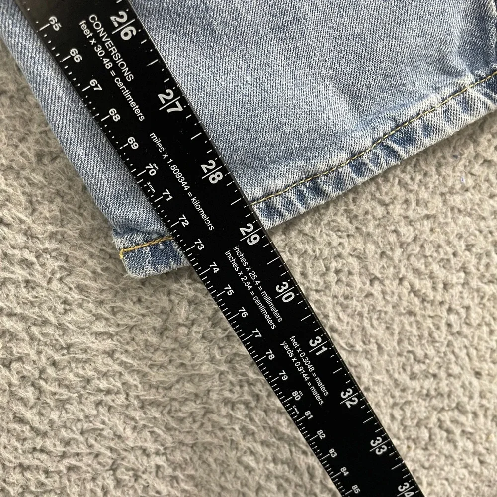 Levi's 514 Jeans Men 40x29 Blue Light Wash Slim Straight Denim